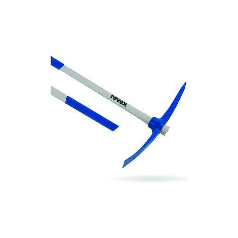 Pioche de terrassier œil rond avec manche tri-matière