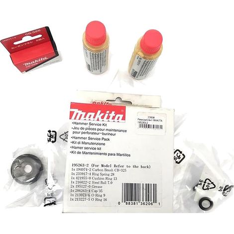 Kit de maintenance pour perforateur – Accessoire pour béton armé – Vendu à l'unité – Compatible avec modèles Makita
