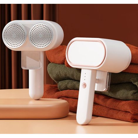 Épilateur anti-peluches double tête monobloc, rasoir électrique rechargeable USB, épilateur pour la maison (1/4)