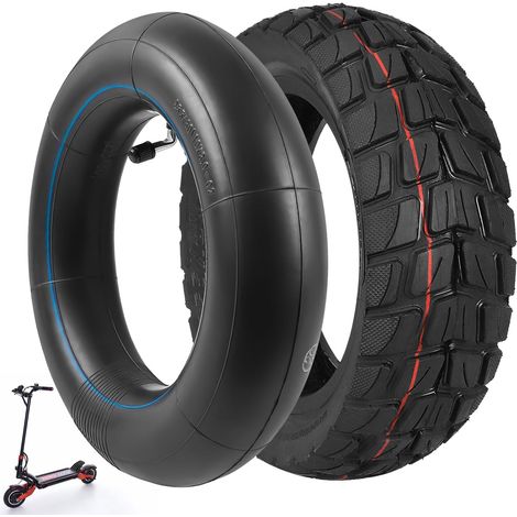 Pneu 255 x 80 avec chambre air pour scooter électrique pneus tout-terrain 10 x 3 80/65-6 roues (1/5)
