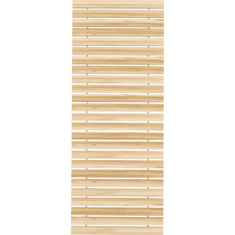 Marchepied de jardin déroulable en bois d'épicéa - Résistant aux intempéries, 120 x 47 x 1 cm, naturel (1/5)
