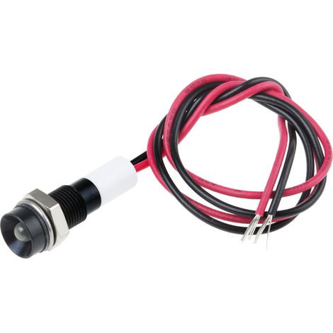Voyant LED lumineux Blanc RS PRO, dia. 6mm, 12V c.c., taille de la lampe 3 mm, IP67 ( Prix pour 1 )