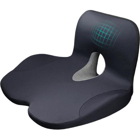 Coussin de voiture en mousse à mémoire de forme avec soutien lombaire, soutien lombaire ergonomique, pour les longs trajets et les fauteuils roulants (1/5)