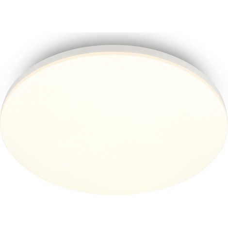 Briloner LED Deckenlampe Ø36cm Rund 24W 2550lm 3000K Warmweiß Weiß - Deckenleuchte Wohnzimmer Schlafzimmer Küche Flur