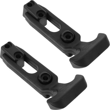 2 Pièces Loquets à Poignée en T en Métal et Caoutchouc Noir, Capacité de Charge et Précontrainte Flexible, pour Capots de Machines Agricoles et Engins (1/5)