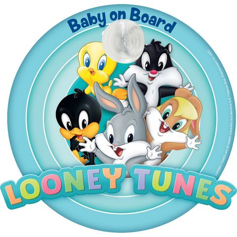 Cartello bimbo a bordo a ventosa con grafiche WB Looney Tunes (1/5)