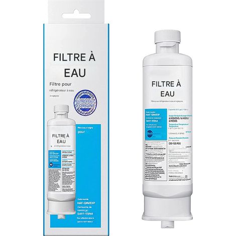 Filtre à Eau pour Réfrigérateur DA97-17376B, Filtre de Remplacement Compatible, Filtration Haute Efficacité, Eau Pure et Saine pour la Maison (1/2)
