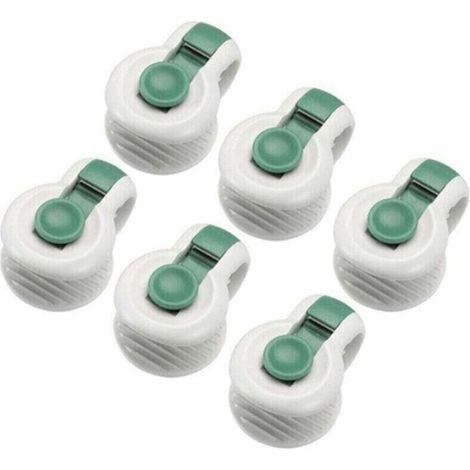 6 pièces attaches de clip de couette pour le placement sans angle des accessoires de literie fixateurs anti-déménagement, vert (1/4)