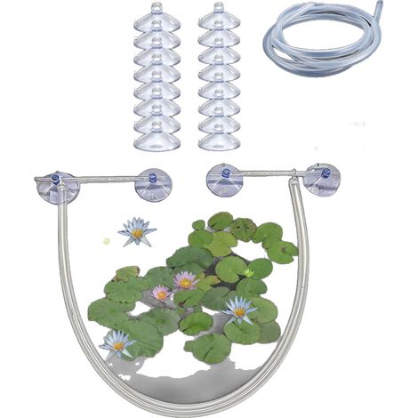 Barrière Flottante à Plantes pour Aquarium Betta, Séparateur d'Herbe Flottante Réglable en Hauteur selon Niveau d'Eau, Cloison Bac à Poisson