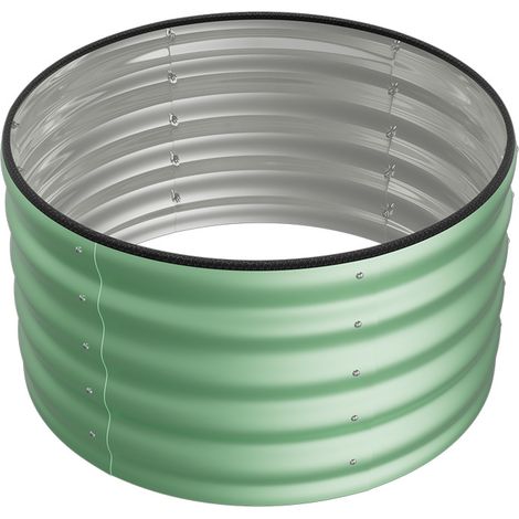 80cm Gardens Plan Round Galvanized Steel Raised Garden Bed (1/4)