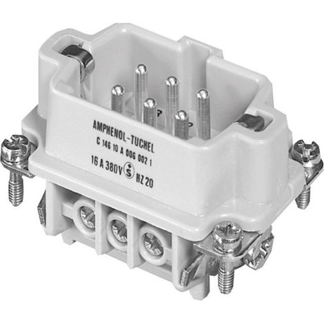 Amphenol C146 10A006 002 1-1 Stifteinsatz Heavymate® C146 Gesamtpolzahl 6 + PE 1 St.