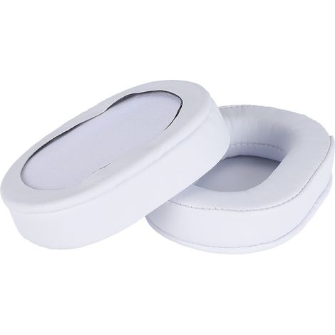 Coussinets d'oreille blancs pour casques ATH MSR7 M20 / M30 / M50X / M20 / M40 / M40X / SX1 / SONY7506 V6 (1/5)