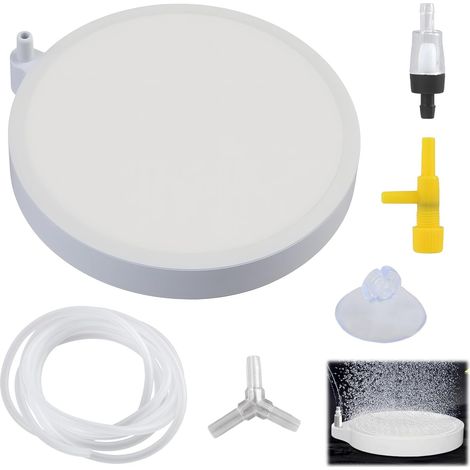 Nano Diffuseur Air Aquarium, Lot de Pierres à Air pour Aquarium, Lot de Pierres à Air de 10cm pour Oxygénation Optimale et Système Polyvalent de Bulles pour Aquariums Eau Douce/Sel Jusqu’à 100cm (1/5)