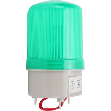 Voyant d'avertissement BERM à DEL clignotante, lampe d'alarme, éclairage de secours 220 V CA BEM-1101 Vert (1/5)