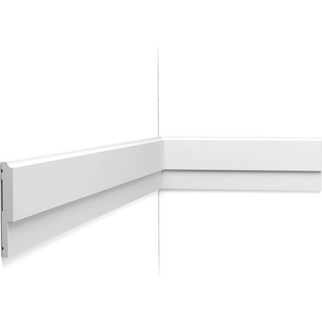 P9900 Cimaise murale Orac Decor - 8x1x200cm (h x p x L) - moulure décorative polyuréthane A l'unité (1/5)