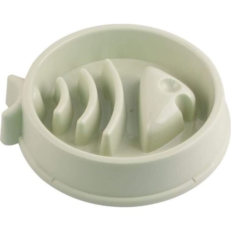 Gamelle Anti-glouton Ronde pour Chien Gamelle d'alimentation Lente pour Chien Slow Feeding Conception Anti-dérapante Fun Interactive Nourrir Les Chiens-Ensoleillé