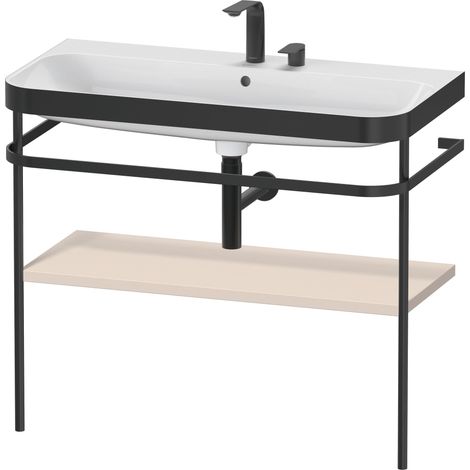 Set Duravit Happy D.2 Plus con soporte metálico, 975x490mm, 2