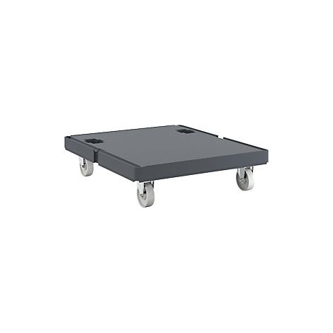 Tablero rodante higiénico de plástico  cerrado  con chasis
