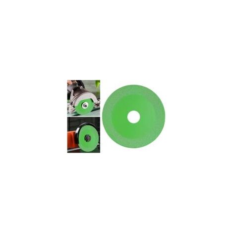 Disque à Tronçonner Verre, Disque Diamant, Meuleuse Angle à Lame Diamantée pour Couper et Polir Carreaux de Verre, Jade, Cristal, Bouteilles de Vin, Céramique, Carreaux (Vert) - Crezuo (1/4)