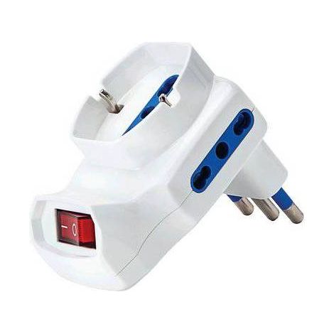 2,0 x ADATTATORE TRIPLO 16A-10/16A+SCHUKO AIGOSTAR