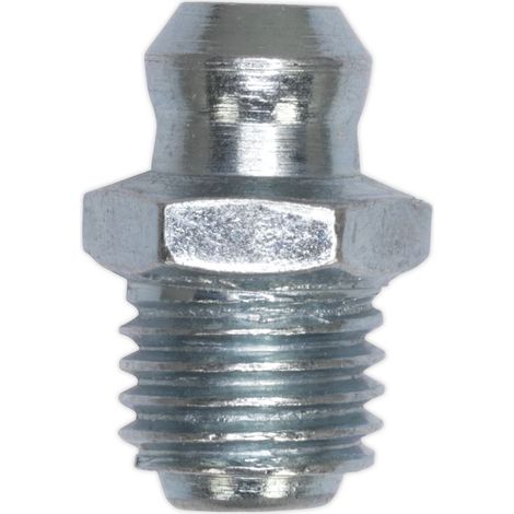 Sealey GNM21 Straight Grease Nipple 8 x 1.25mm - Pack of 25