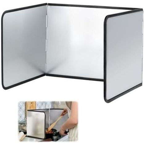 La placca Anti Proiezione Cucina, Schermo di protezione per Stufa Placca Anti Proiezione Cucina Pieghevole di Protezione dello schermo Anti-Splash per Lavello Cucina Arrosto (39x29x30cm) (1/5)