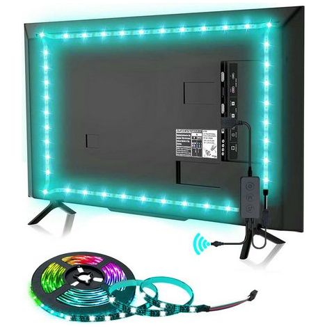 Bande LED, Ruban LED, Bandes Lumineuses, avec télécommande 24 touches interface USB étanche, KINSI (1/5)