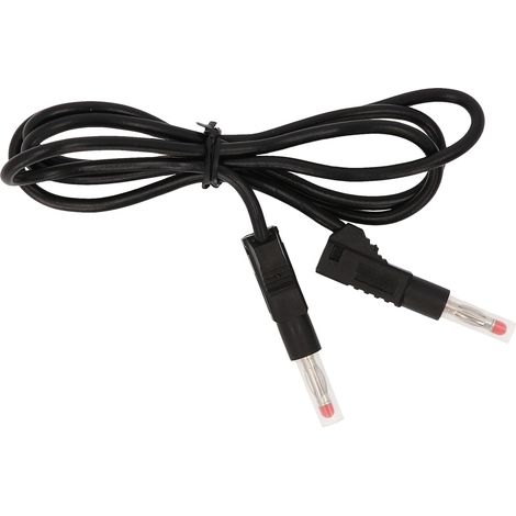 KS Tools Messleitungs-Verlängerung mit Doppel Stecker und zusätzlicher Buchse 1.100 mm (schwarz) (1/2)
