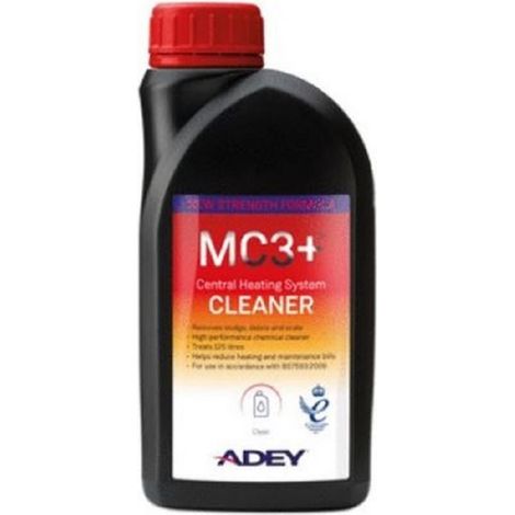 Cleaner MC3+ 300 ml – Nettoyant chimique haute performance – Formule concentrée pour tous systèmes de chauffage – Biodégradable – Adey