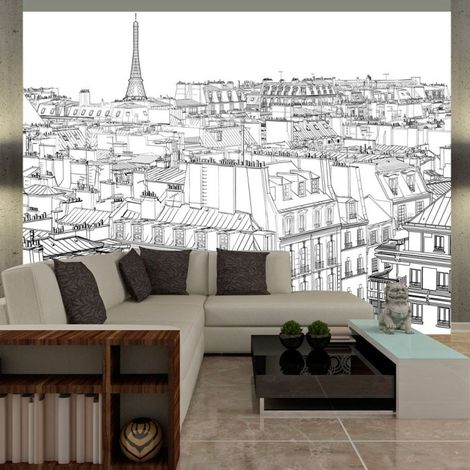 Papier Peint "Croquis Parisien" 193 x 250 cm (1/2)