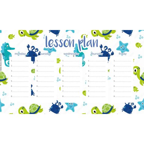 Piano didattico magnetico per bambini sugli animali marini, 30x17,5 cm
