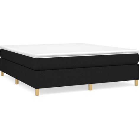 Maison Exclusive - Boxspringbettgestell Schwarz 180x200 cm Stoff