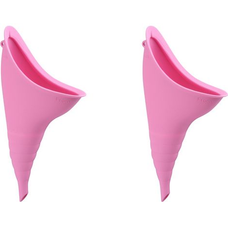 Urinoir féminin réutilisable en Silicone infaillible permettant aux Femmes de Faire Pipi Debout, urinoir pour Femme avec Sacs à Cordon de (1/5)