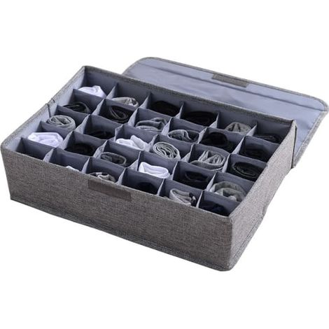 Organisateur de 30 pages pour les enfants et les sous-vêtements 30 fack Organizer Vikbara lådor pour la préparation des slips de salle de bain et des autres articles