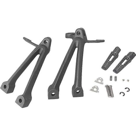 GSXR 600 750 K8 Aluminium Motorrad Soziusfußrasten Halterungen für Suzuki GSXR 600 GSXR 750 2008 2009 2010 Schwarz (1/4)