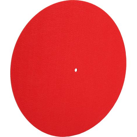 Tapis de platine vinyle en feutre doux et antidérapant, antistatique, réduit les vibrations, protège le plateau. (1/4)