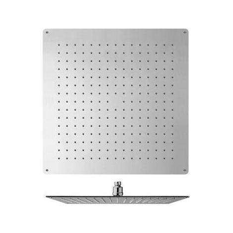 Cristina Ondyna – Plafond de pluie carré 44 cm – Acier inoxydable – Débit 15 litres/minute – Picots anticalcaires – PD36351 (1/2)