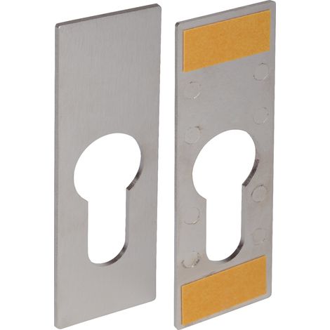 SOTECH Schlossrosette Möbelschloss-Rosette für PZ-Schloss - rechteckig 76 x 25 mm, zum Kleben