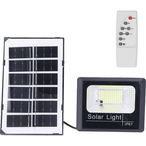 Projecteur solaire extérieur 100 LED étanche IP67, applique murale solaire avec télécommande, lampadaire pour jardin, 40 W (1/5)