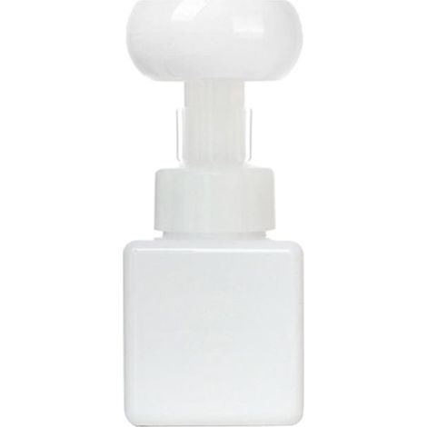 Distributeur de Savon Liquide 250ml en Forme de Fleur, Bouteille Vide à Pompe Moussante pour Voyage, Blanc (1/5)
