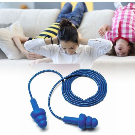 Bouchons d'oreilles en silicone souple, forme d'arbre, réduction du bruit pour dormir et nager (1/5)