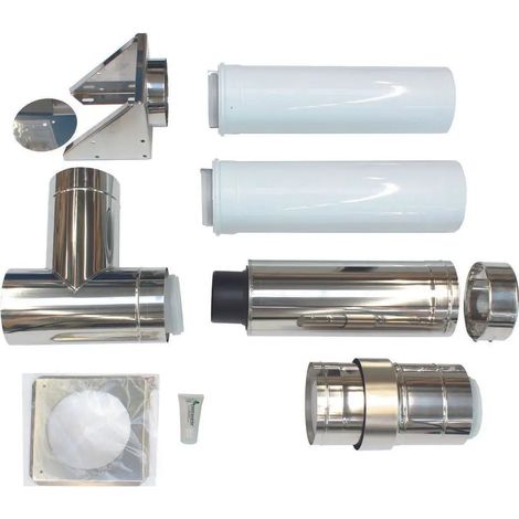 Vaillant Set di raccordo base 110/160 mm PP sulla facciata conc., 0020106375