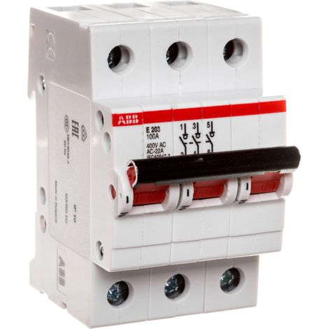 Interruptor-seccionador modular 100A 3P E203/100A 2CDE283001R0100