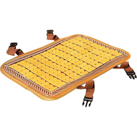 Sitzkissen, kühlende Bambus-Sitzmatte, rechteckig, rutschfest, für Bürohocker, Küchenhocker, Holzhocker, Autohocker-C (1/2)