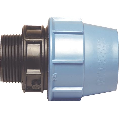 Raccord plastique droit pour tube PE Ø50 mm - Mâle 1"1/2 (1/2)