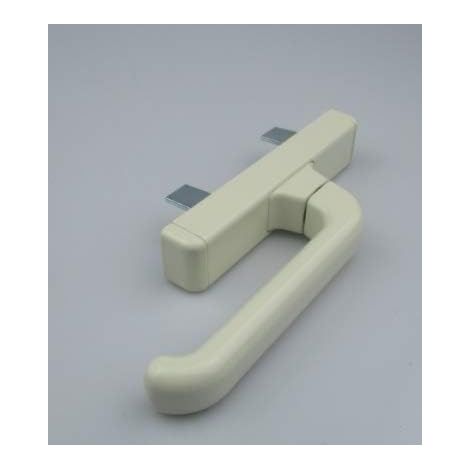 CREMONESE 1004 HANDLE FOR INFIXES IN ALUMINUM OUTSIDE PERSIAN Colour IVORY RAL 1013-Ambidextrous Bidirectional Outside opening (1/5)