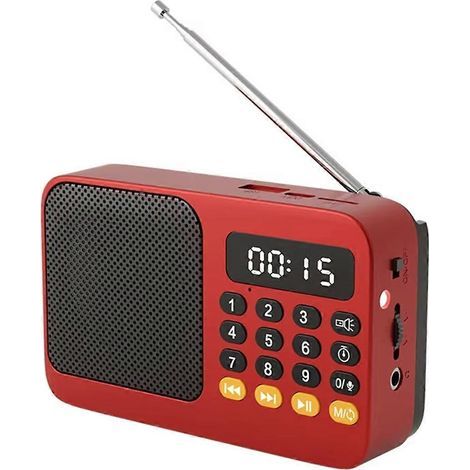 Radio FM, radio DAB, radio portable, petite enceinte d'urgence rechargeable pour radioamateur, enceinte Bluetooth, mini enceinte vintage, lecteur MP3. (1/4)