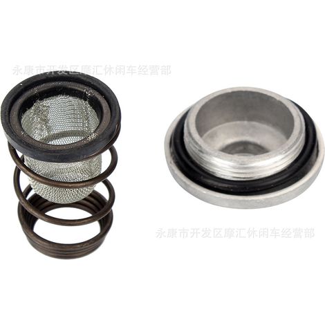 Accessoires pour scooter GY6 50 80 125 150 cm³ : filtre à huile, huile de boîte de vitesses, bouchon de vidange gauche (1/4)