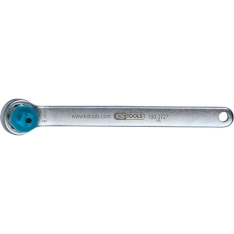 Clé de purge de frein KS Tools, extra courte, 8 mm, bleue (1/3)