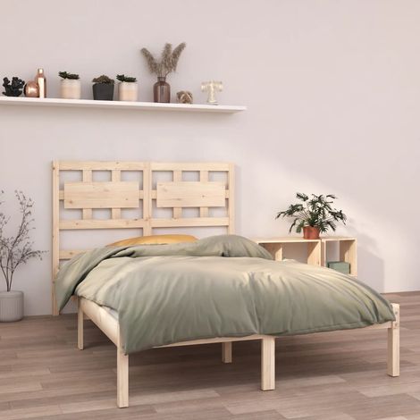 Bed Frame without Mattress 120x200 cm Solid Wood vidaXL (1/5)